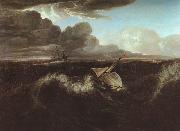Washington Allston Storm Rising at Sea painting
